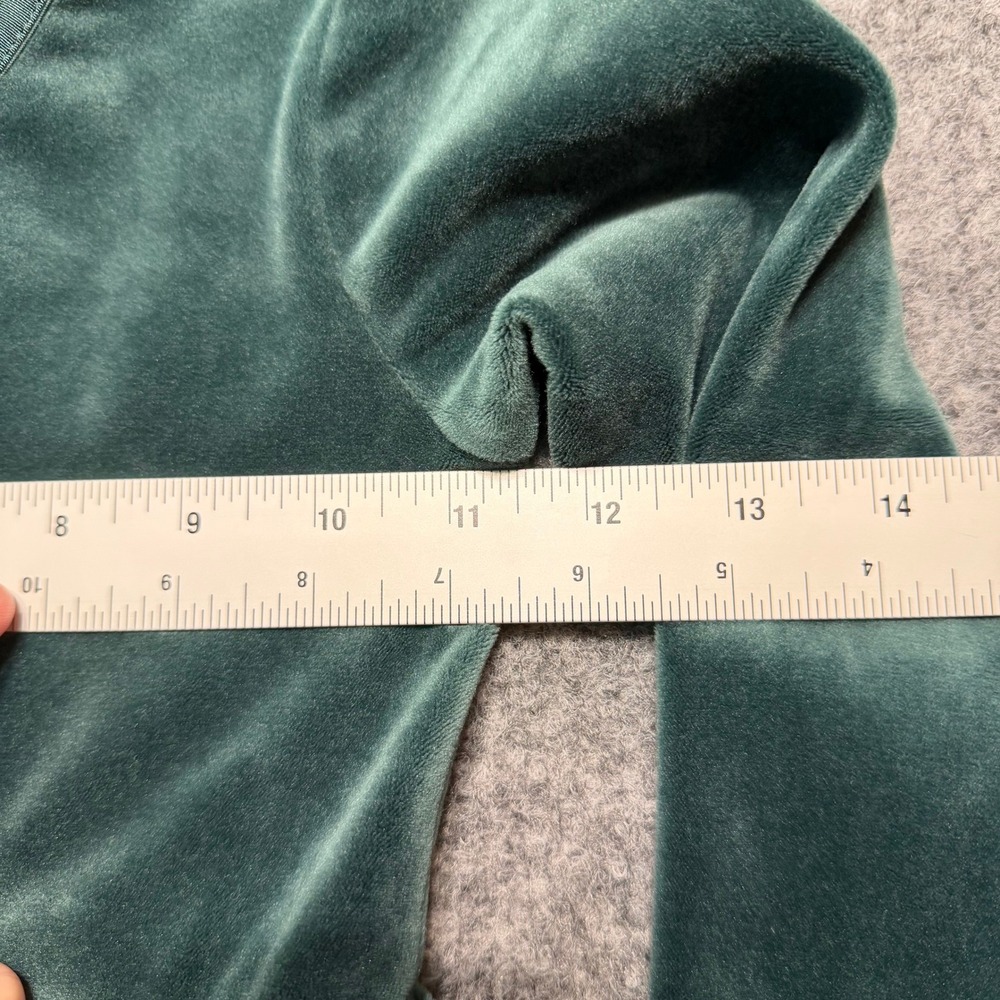 HANNA ANDERSSON Girls Green Velvet Long Sleeve Dress Pockets Size 4 100cm - Picture 4 of 7